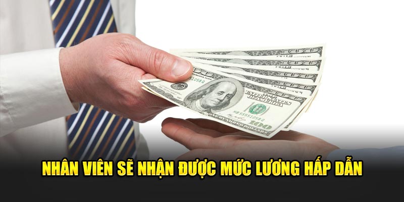 Nhân viên sẽ nhận được mức lương hấp dẫn